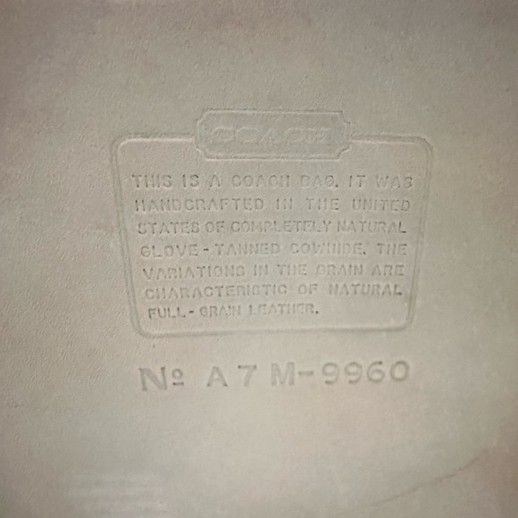 Vintage Coach Daypack in Aqua - Picture 7 of 10